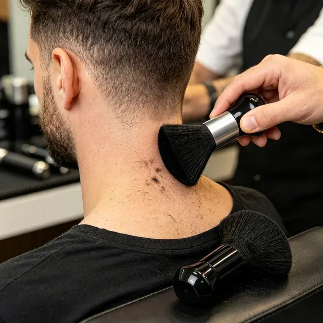 Weiche Nackenstaubbürste für Friseure 2