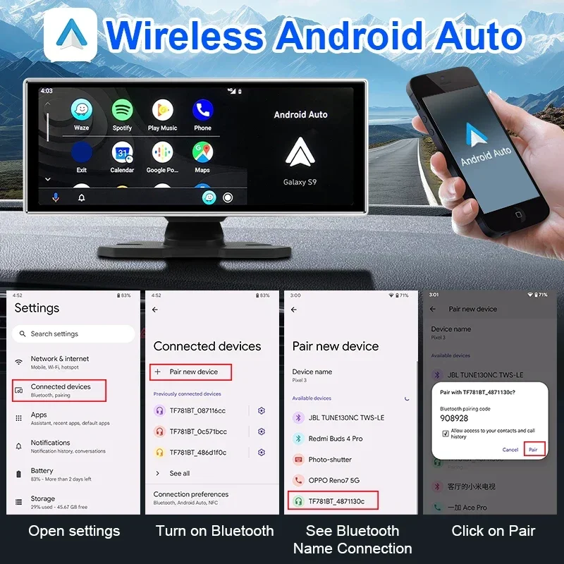 Dual-Lens-Dashcam mit 4K und GPS 4