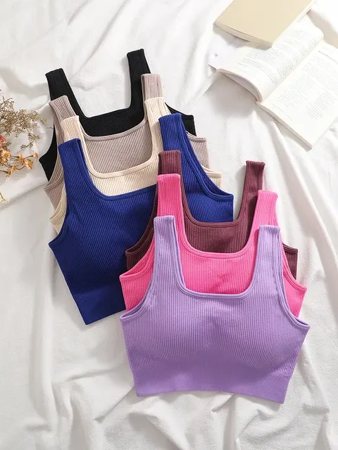 Gepolsterter Crop-Tanktop 2