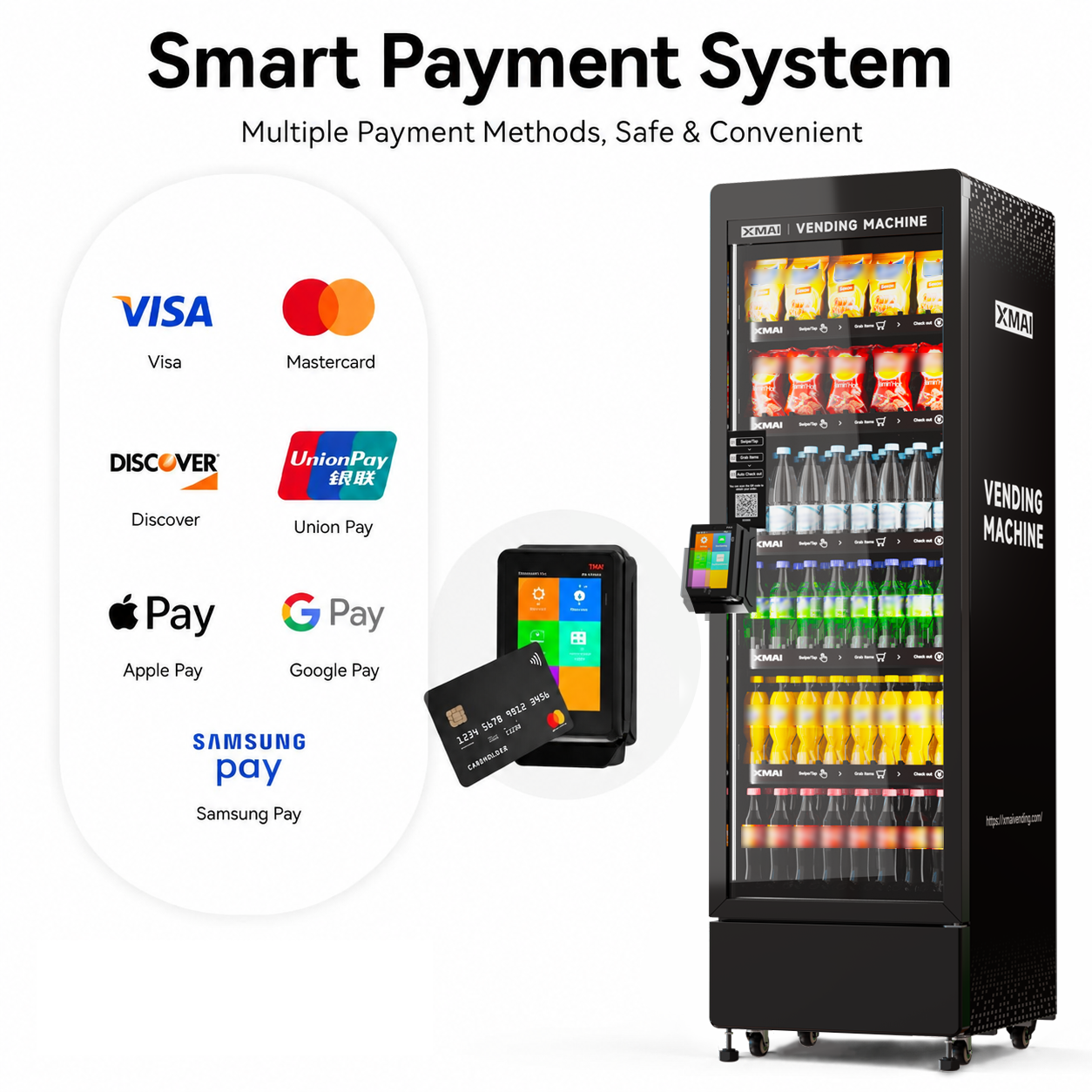 520-Liter Smarter KI-Snackautomat für Lager 4