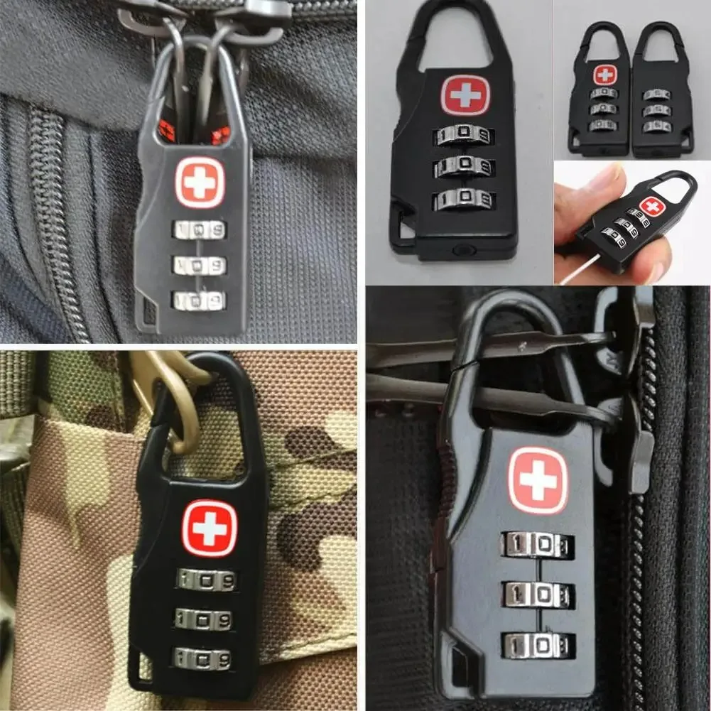 Kombinations-Vorhängeschloss aus Legierung für Gepäck 4