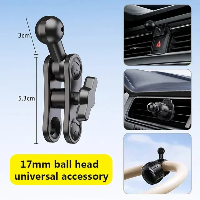 Aluminium Kugelgelenk Verlängerungsadapter 17mm drehbar 3