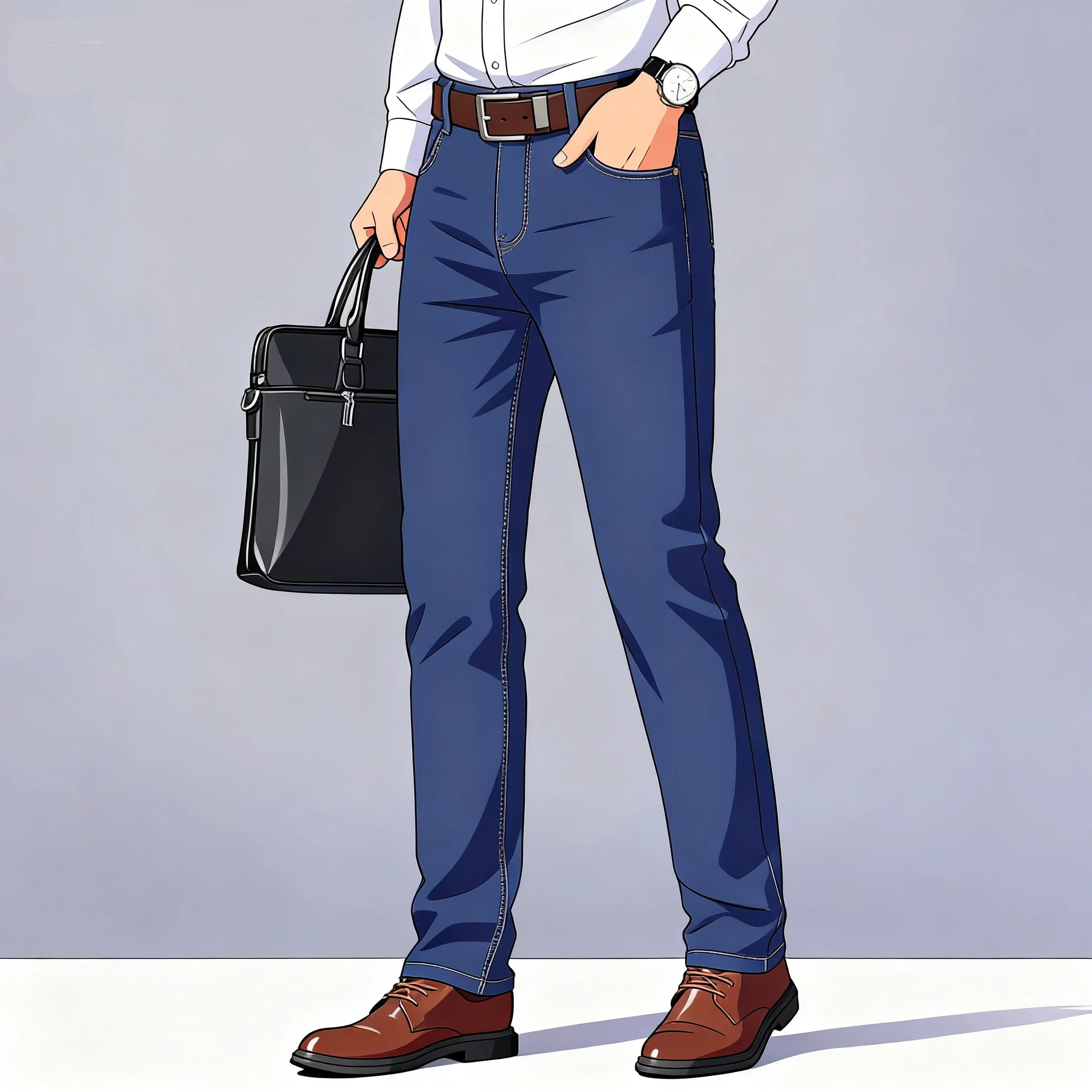 Herren-Jeans gerade 2