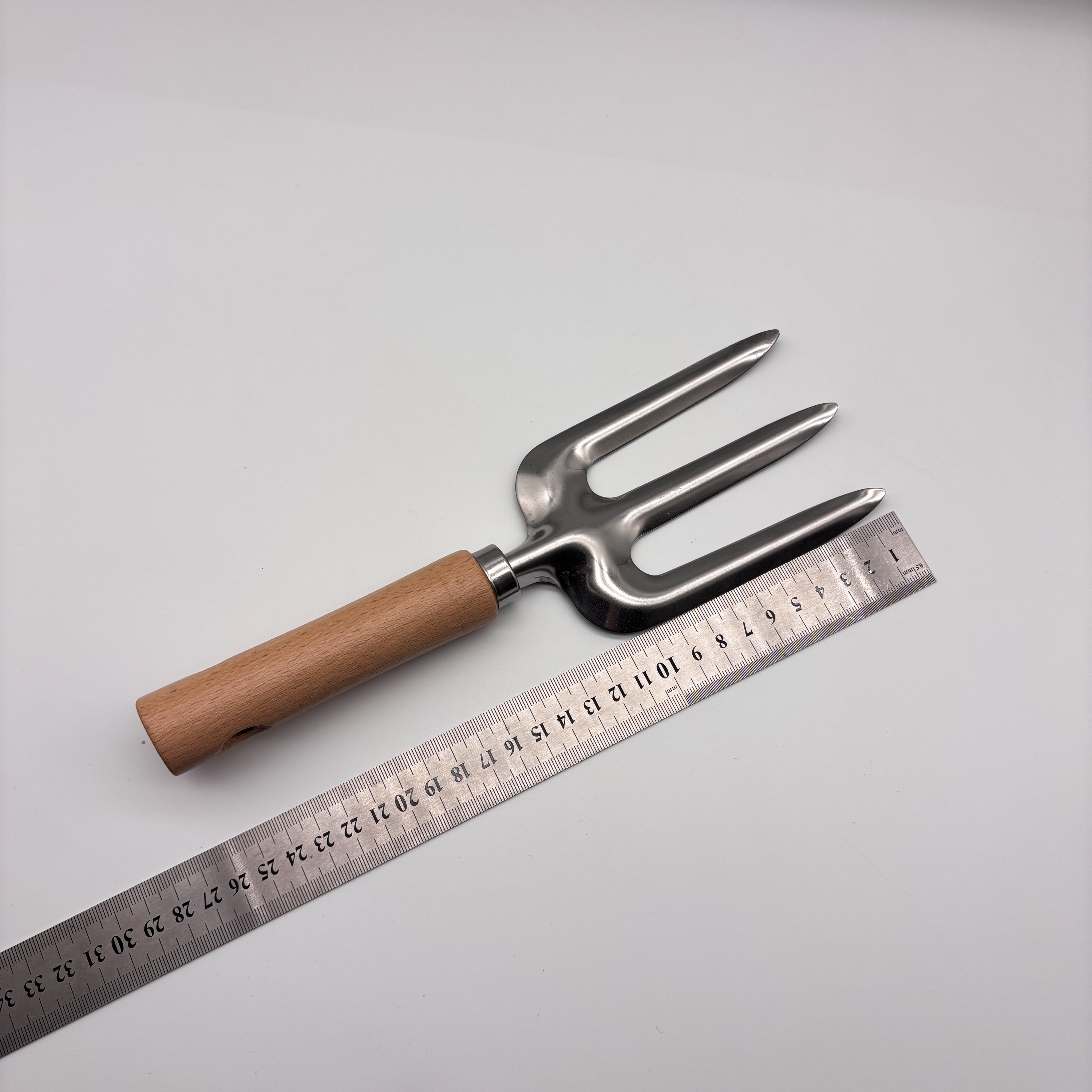 Edelstahl-Gartenhandwerkzeug-Set mit Holzgriff, 5-teilig 2
