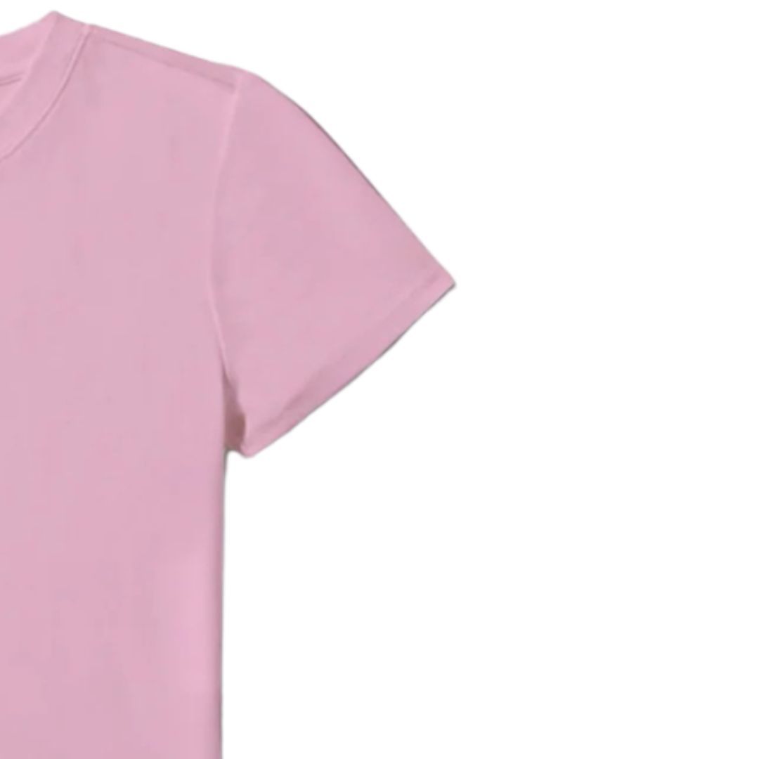 Rosa Baby Tee aus Baumwolle 4