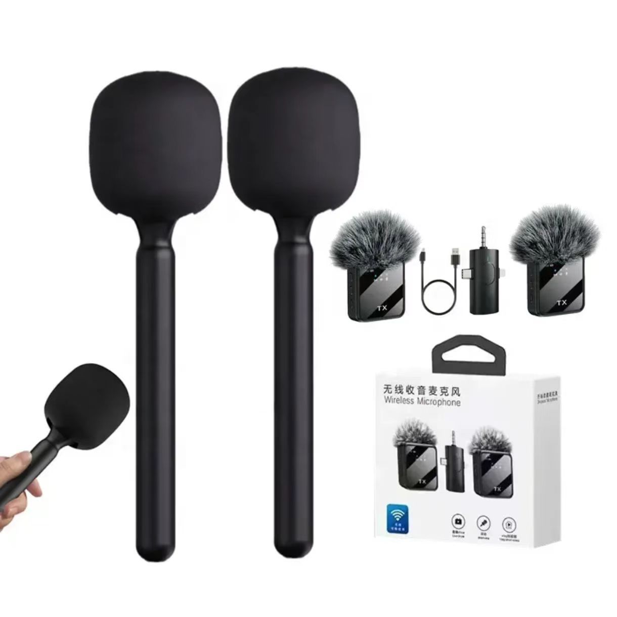 Leichtes Lavalier Mikrofon mit Stimmverstärker 4