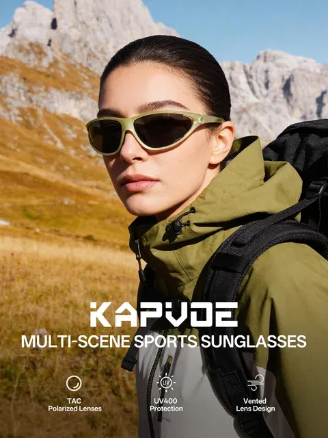 Photochrome Retro Sportbrille mit UV400 2