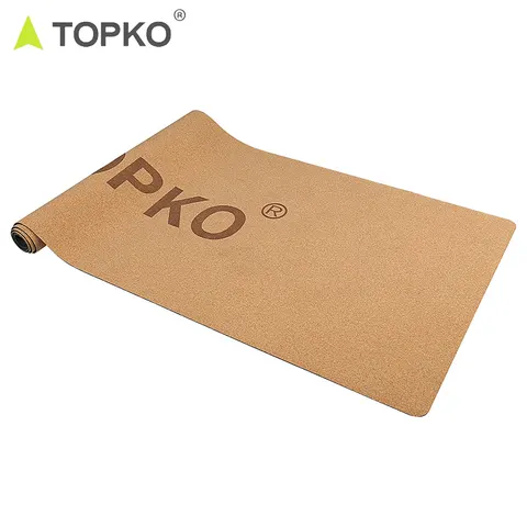 Rutschfeste Yogamatte aus Kork und Kautschuk