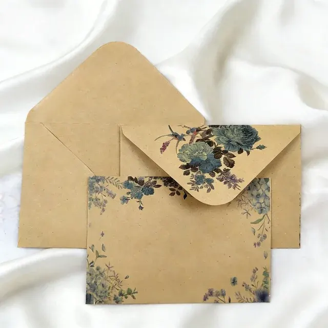 Kraftpapier-Blumenumschlag-Set 2