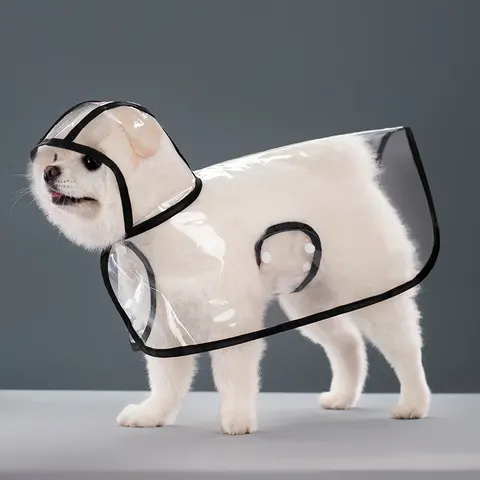 Transparenter Hunde-Regenmantel