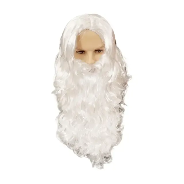 Weihnachtsmann-Perücke mit Bart 2