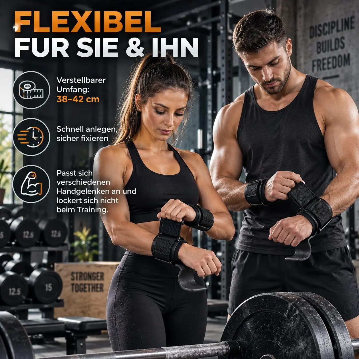 Nylon-Zughilfen mit Handgelenkschutz, 2er-Set 4