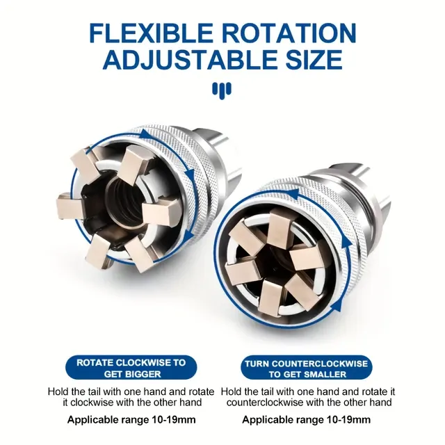 Universeller Magischer Steckschlüssel 10–19 mm, 2er-Set 4