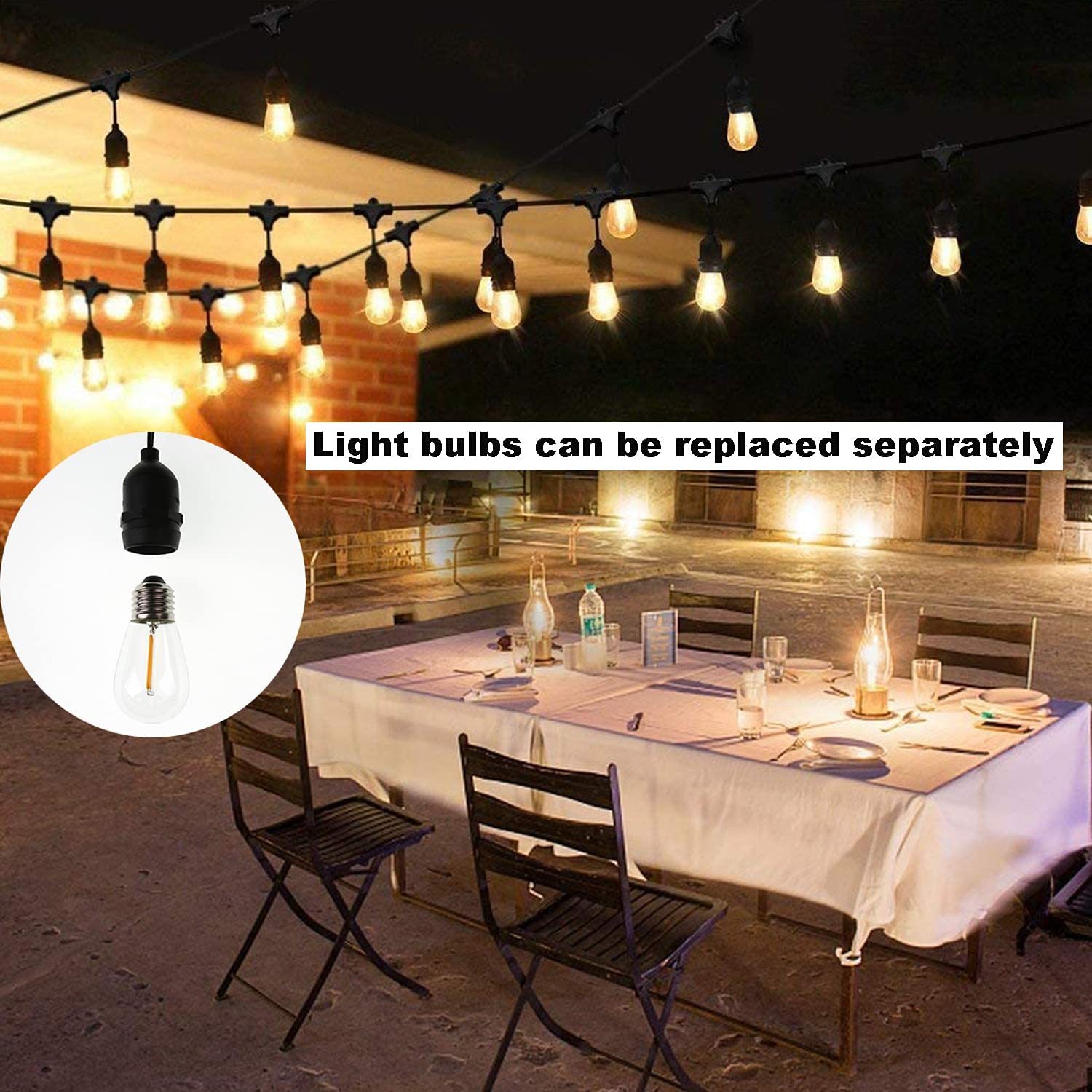 Verbindbare Festoon-LED-Lichterkette für Partys 2