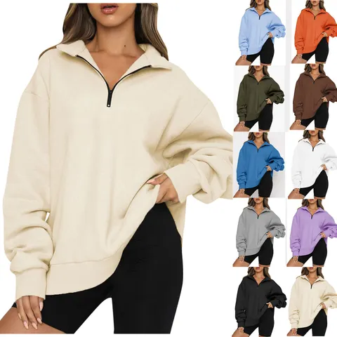 Damen-Sweatshirt mit Reißverschluss