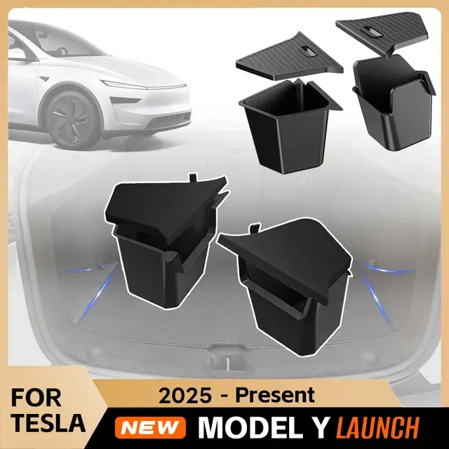 Seitliche Kofferraum-Aufbewahrungsbox für Tesla Model Y 2