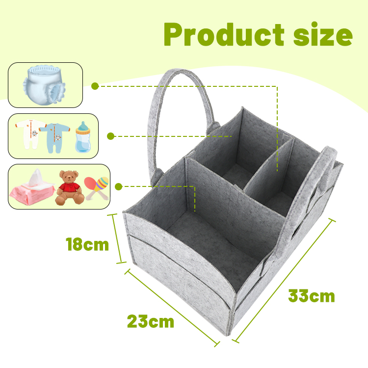 Faltbare Wickeltasche für Babys mit Organizer 2