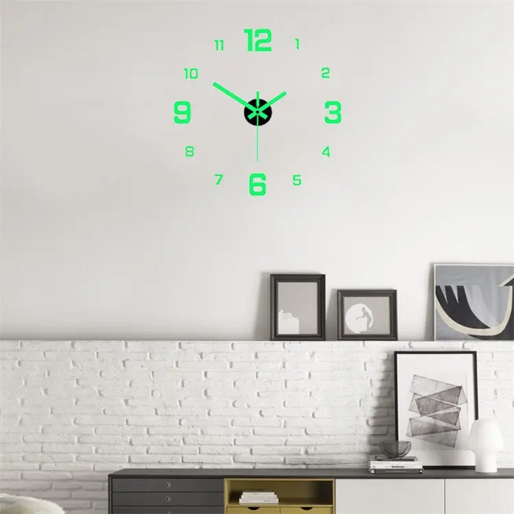 Leuchtende Wanduhr-Aufkleber 2