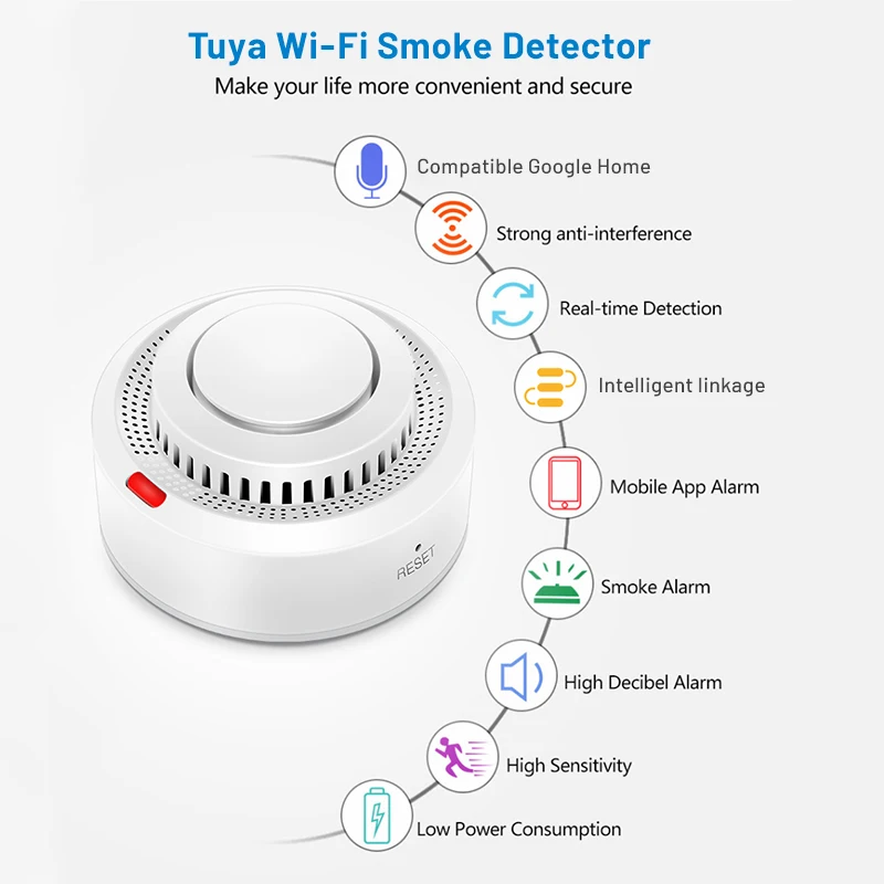 Smarter WLAN-Rauchmelder 2er-Set mit App 2