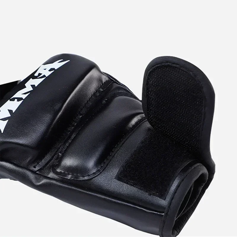 Halbfinger-Boxhandschuhe aus Leder für Erwachsene 4