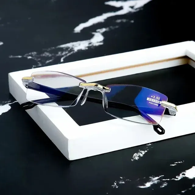 Rahmenlose Anti-Blaulicht-Lesebrille für Damen 4
