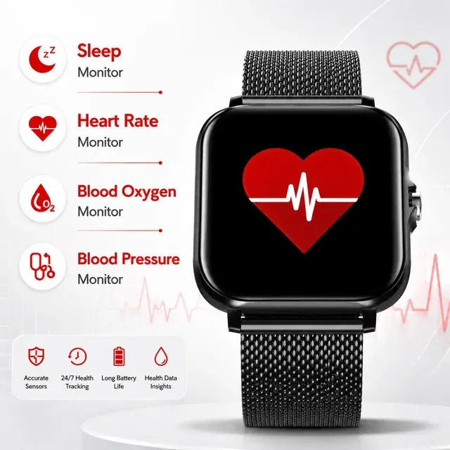 Fitness-Smartwatch mit HD-Display und Anruffunktion 4
