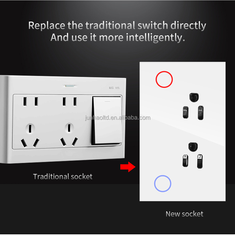 WLAN-Smart-Wandsteckdose mit Touch-Schalter 2