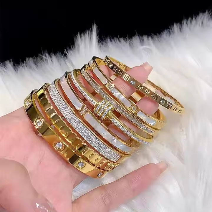 Zirkonia-Armband mit 18K-Goldbeschichtung 3