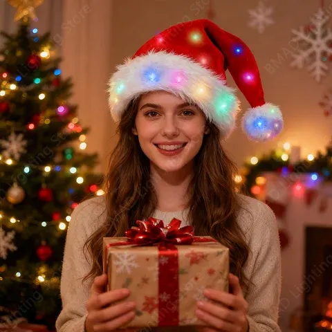 LED-Weihnachtsmann-Mütze
