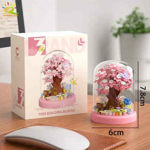 Mini-Baumhaus Mikro-Bausteine mit Vitrine 3