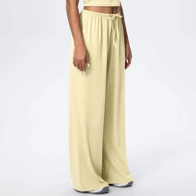 Schnell trocknende Damen-Yogahose mit weitem Bein 3