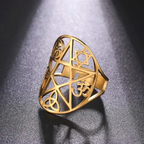 Verstellbarer Pentagramm-Ring