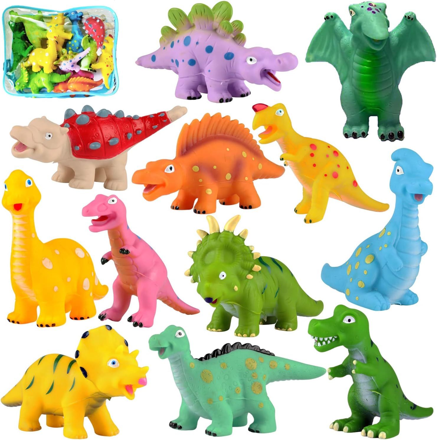 Schimmelfreies Silikon-Dinosaurier-Badewannenspielzeug
