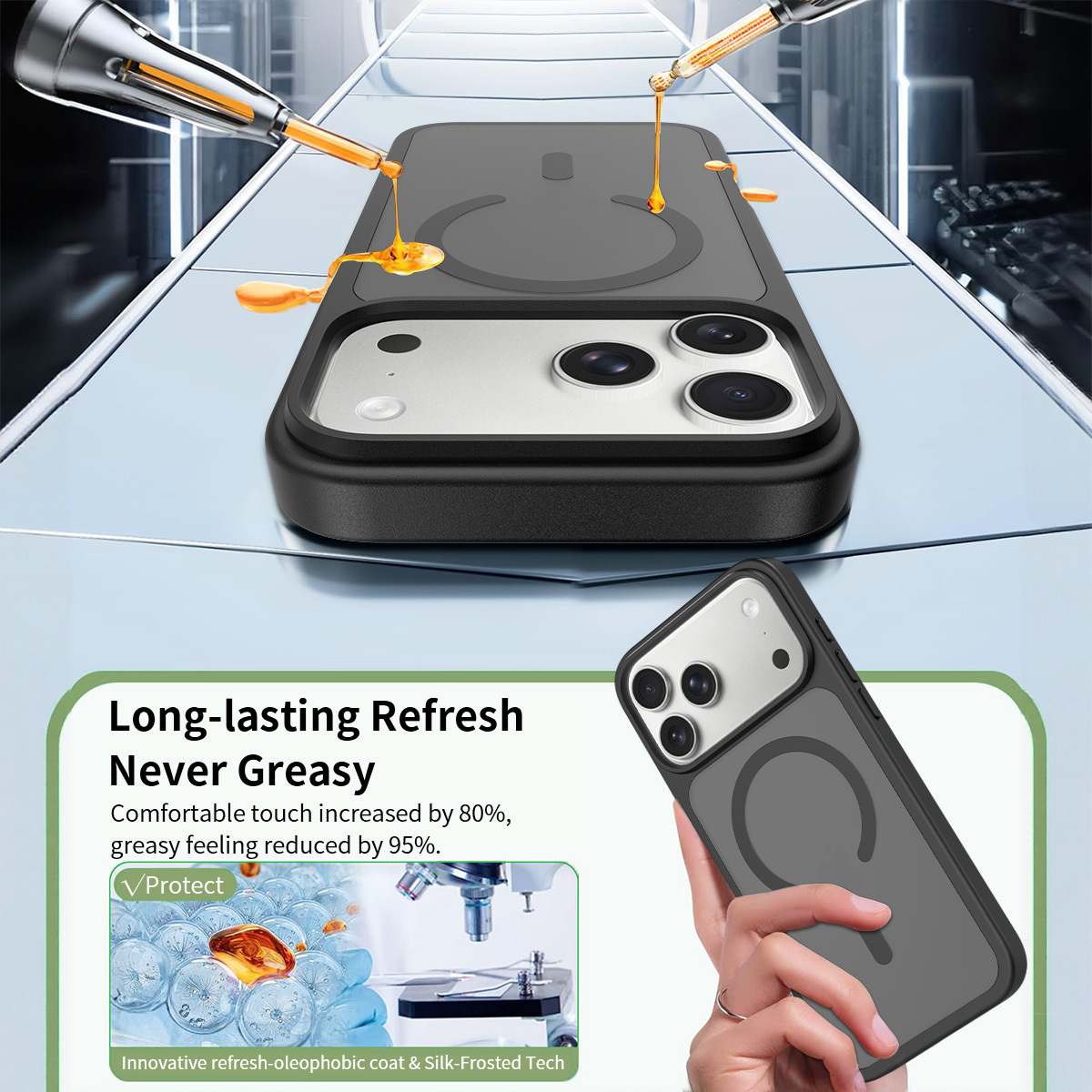 Matte Soft-Touch-Handyhülle mit Magnetfunktion 4
