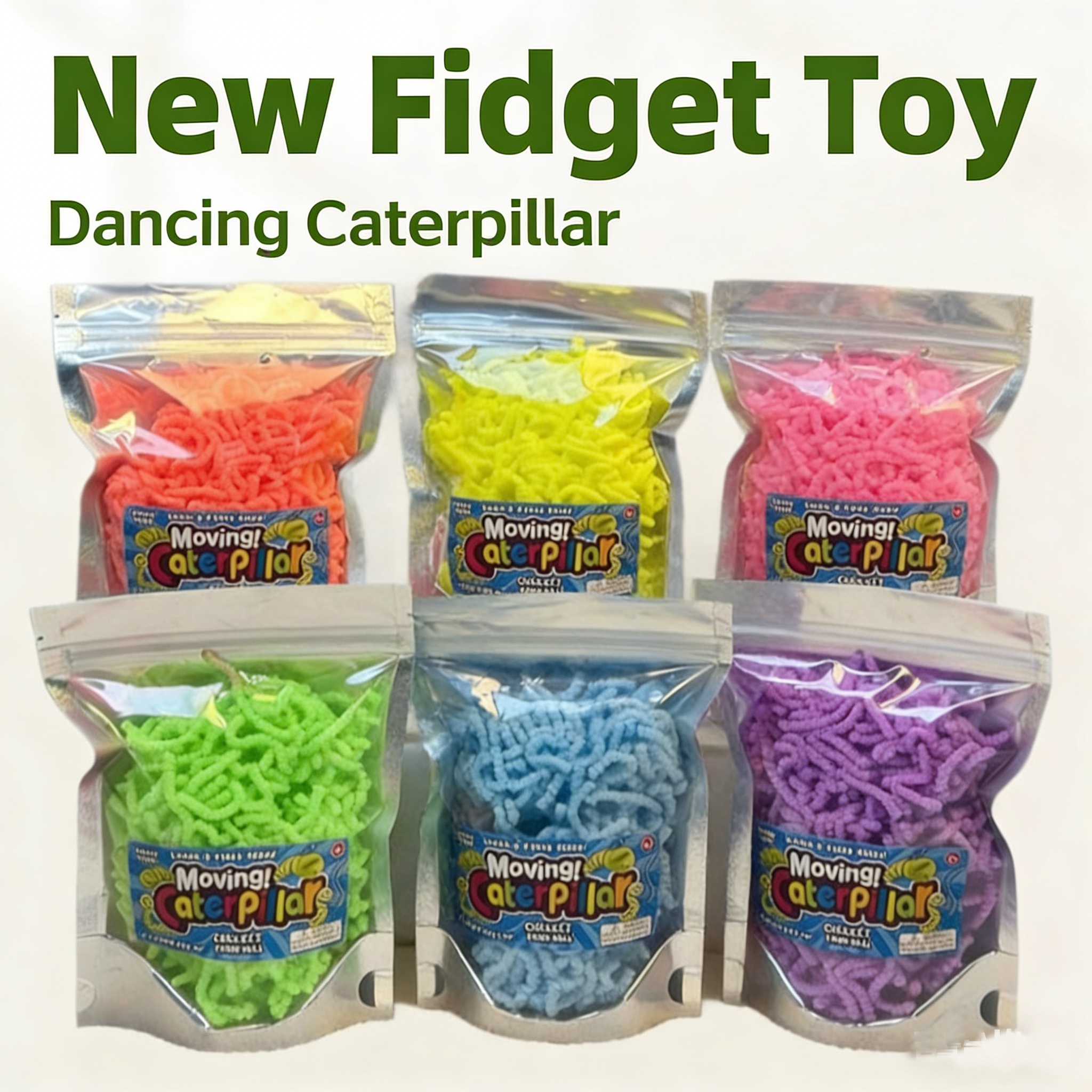 Raupen-Fidget-Spielzeug aus EVA