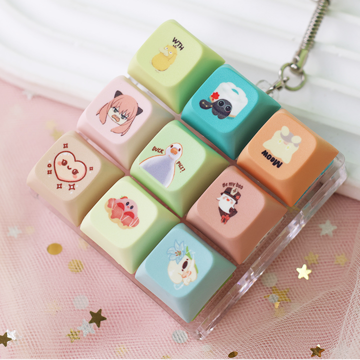 Anime-Fidget-Schlüsselanhänger mit Tastenkappe 4