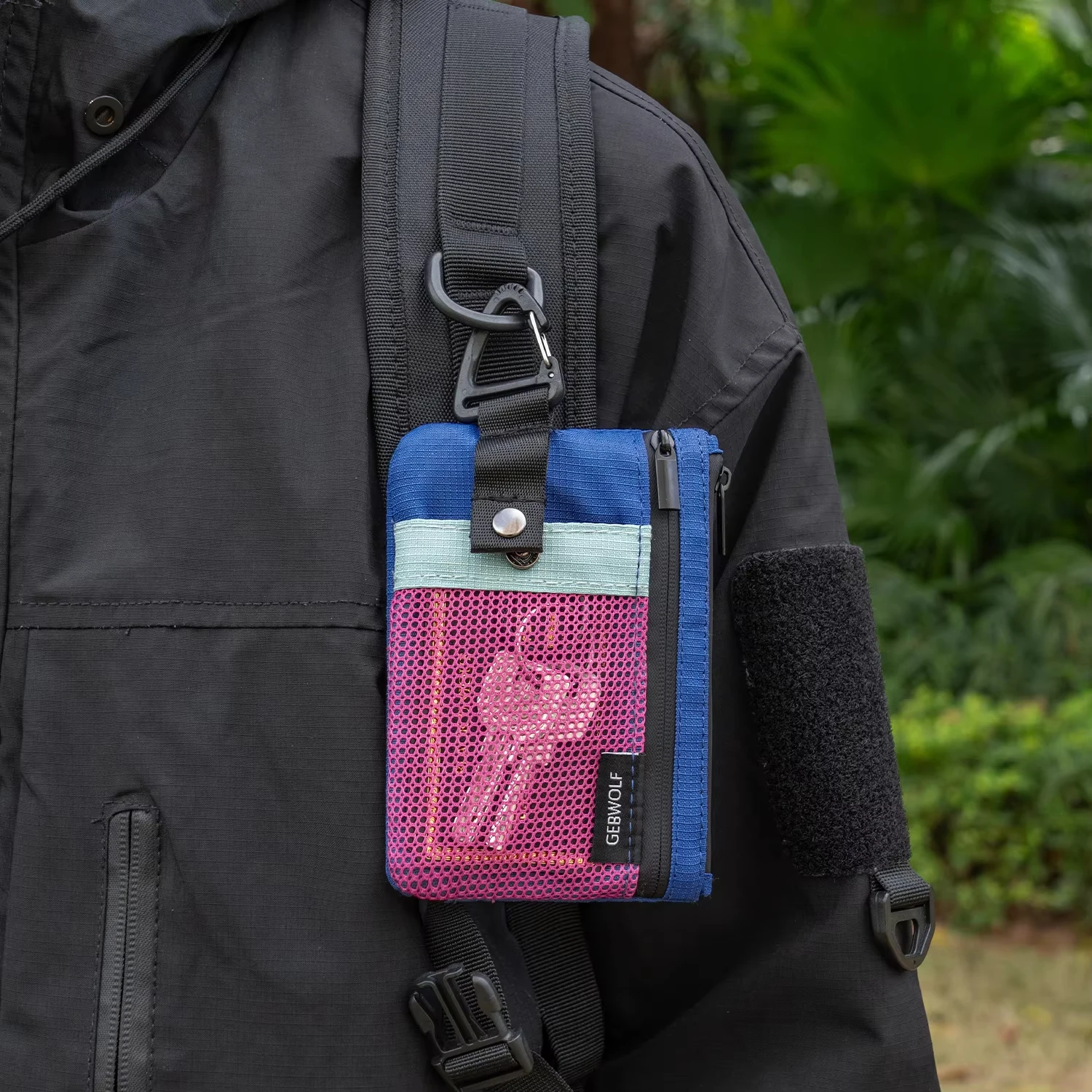Minimalistische RFID-Kartenbörse mit Schlüsselband 3