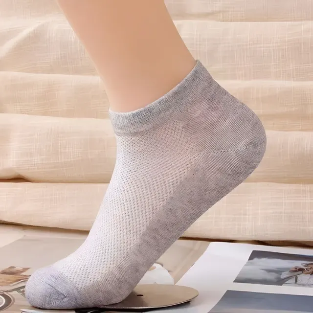 Unsichtbare Damen-Mesh-Knöchelsocken 10er-Pack 2