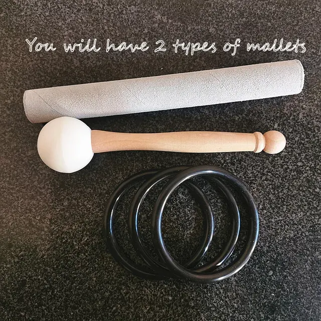 Kristall-Klangschalen-Set 3