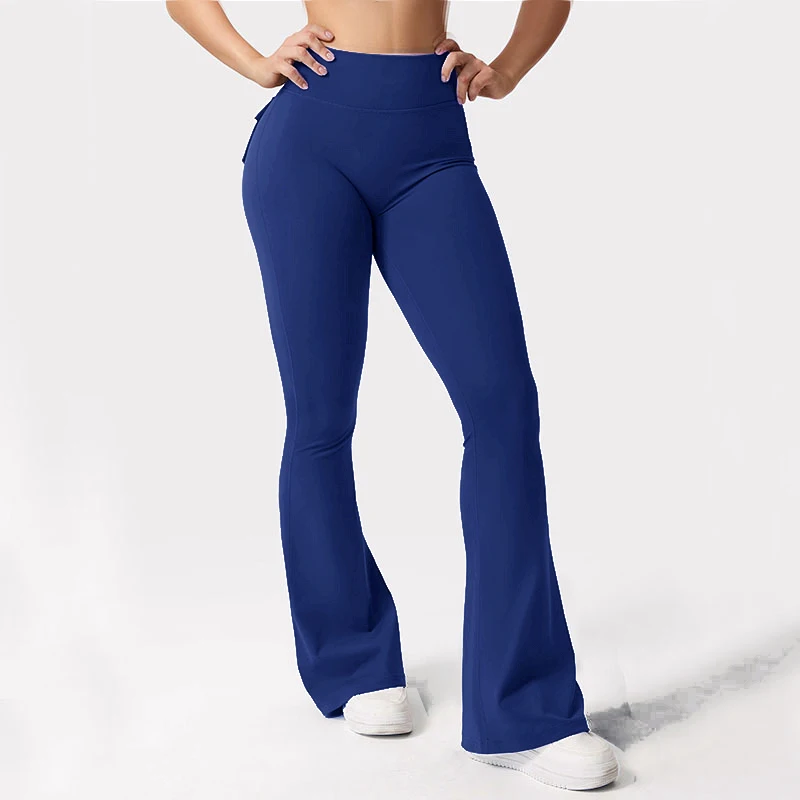 Damen-Yogaleggings mit weitem Bein 4