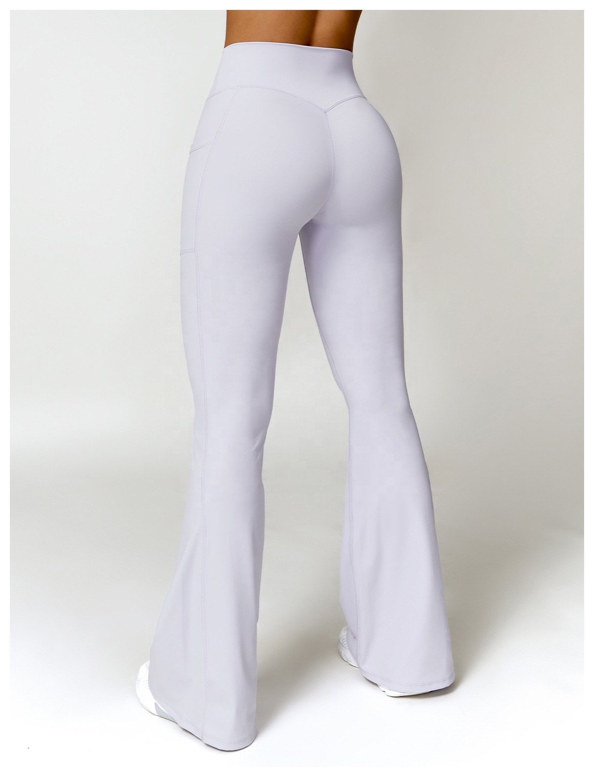 Weite Flare-Yogahose mit Stretch für Damen 3