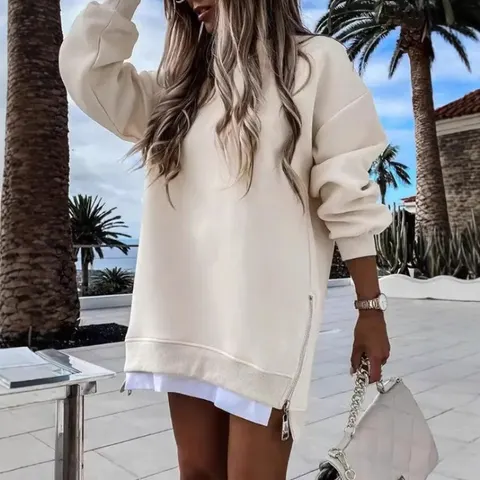 Pullover mit Reißverschluss