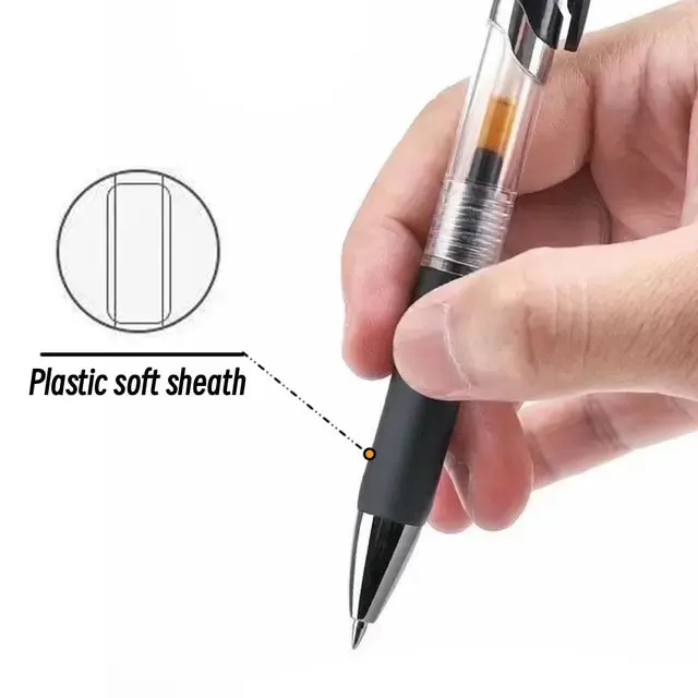 Einziehbare Gelstifte 0,5 mm, Schwarz 4