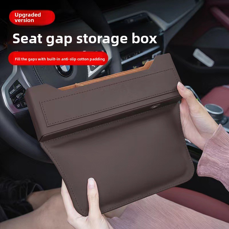Autositz-Spaltfüller-Box aus PU-Leder 3
