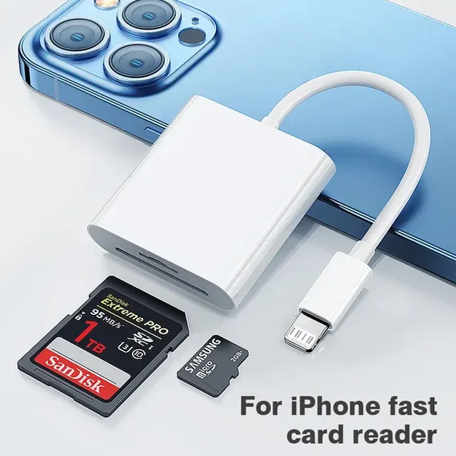 2-in-1 Lightning-Kartenleser für iPhone und iPad 2