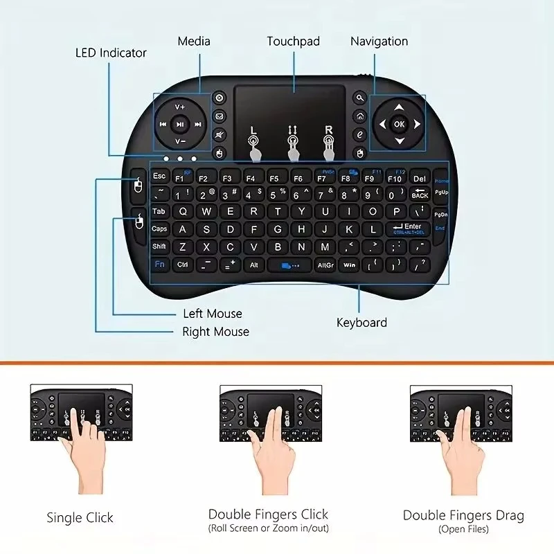 Funktastatur mit Touchpad 4