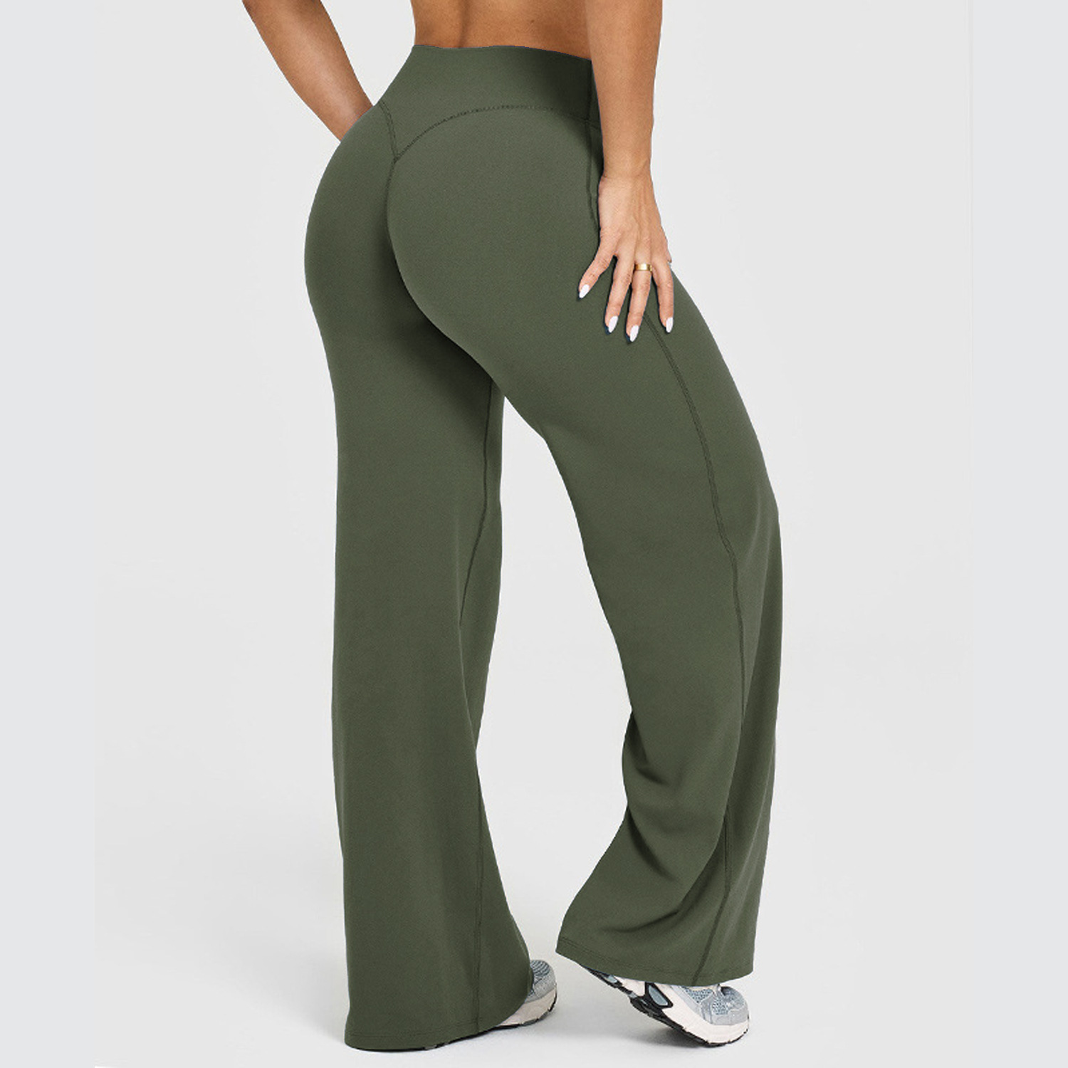 Yogahose Damen Weites Bein Schnelltrocknend 4