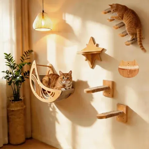 Katzen-Kletterwand