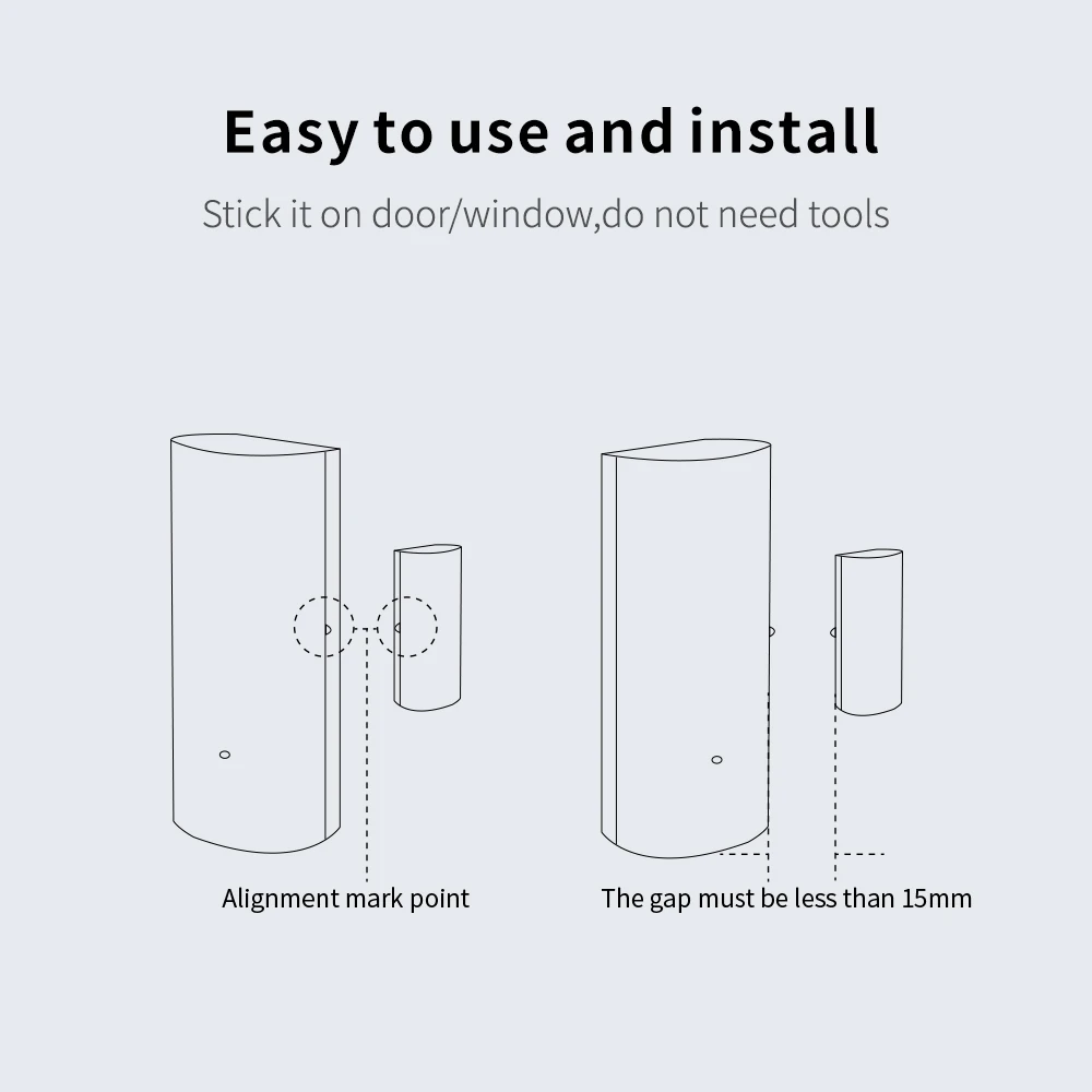 WLAN-Tür- und Fenstersensor für Smart Home 3
