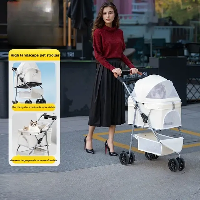 Dreirad-Haustier-Kinderwagen 2